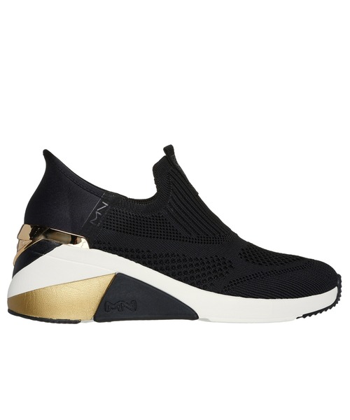 「SKECHERS」 ローカットスニーカー 24cm ブラック×ブラック レディース_画像7