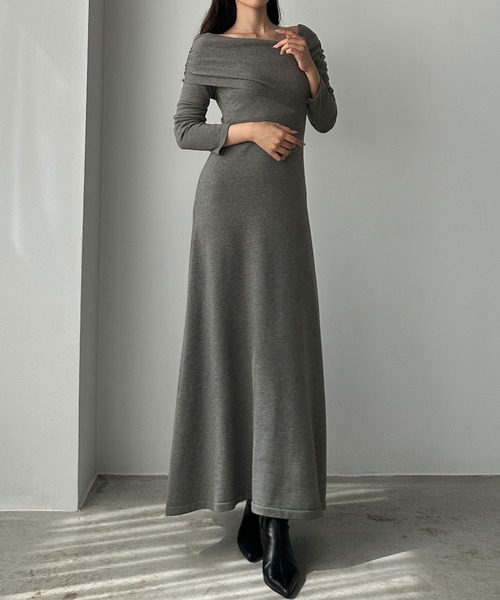 「Louere」 ニットワンピース - ブラック レディース_画像5