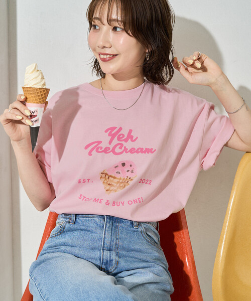 FREAK'S STORE（フリークスストア） tシャツ 限定展開 別注 YEH! ice
