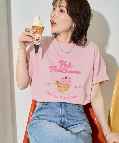 FREAK'S STORE（フリークスストア） tシャツ 限定展開 別注 YEH! ice