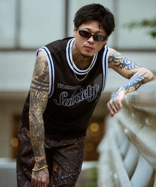 Subciety（サブサエティ） タンクトップ Tank top game shirt メンズ