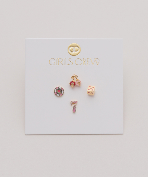 ピアス 「WEB限定」Girlscrew/ガールズクルー Feeling Lucky ピアス(4ピース1セット) レディースの画像