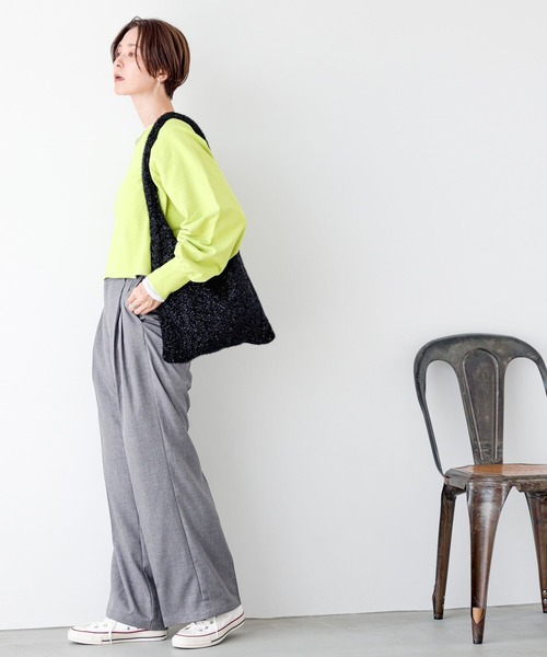 「LEPSIM」 パンツ MEDIUM グレー レディース_画像4