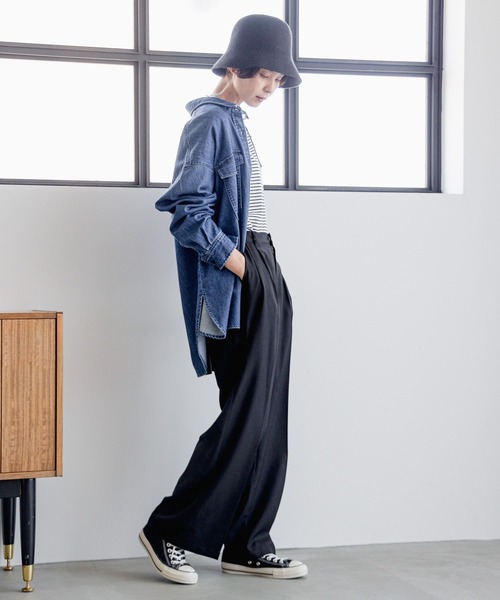 「LEPSIM」 パンツ MEDIUM グレー レディース_画像5