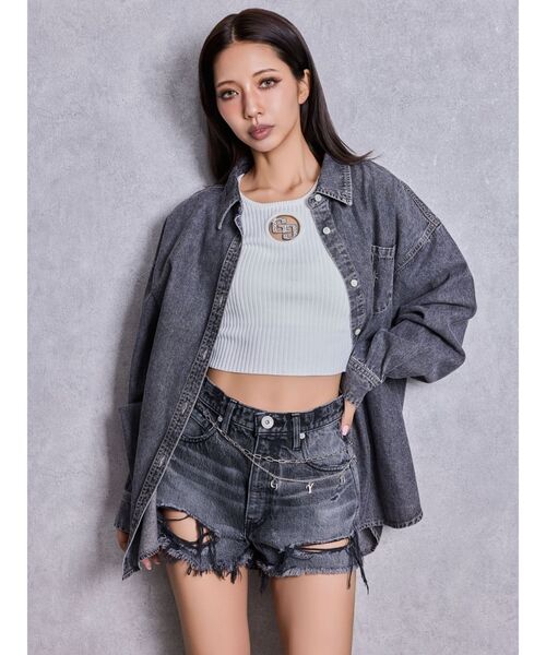 GYDA（ジェイダ） tシャツ 半袖 GG bijou MOLDニットトップス