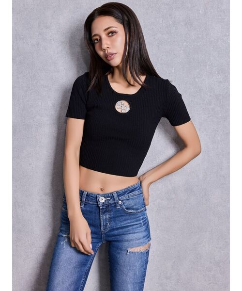 GYDA（ジェイダ） tシャツ 半袖 GG bijou MOLDニットトップス