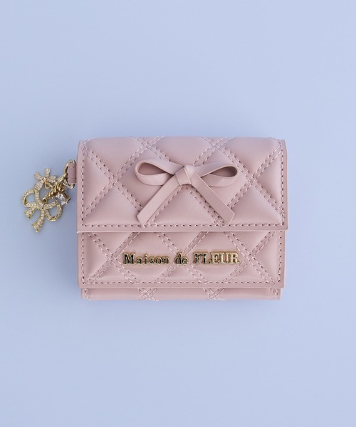 Maison de FLEUR（メゾンドフルール） 財布 リボンチャーム