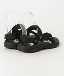 「Teva」 フラットサンダル 22cm ブラ...の詳細画像1