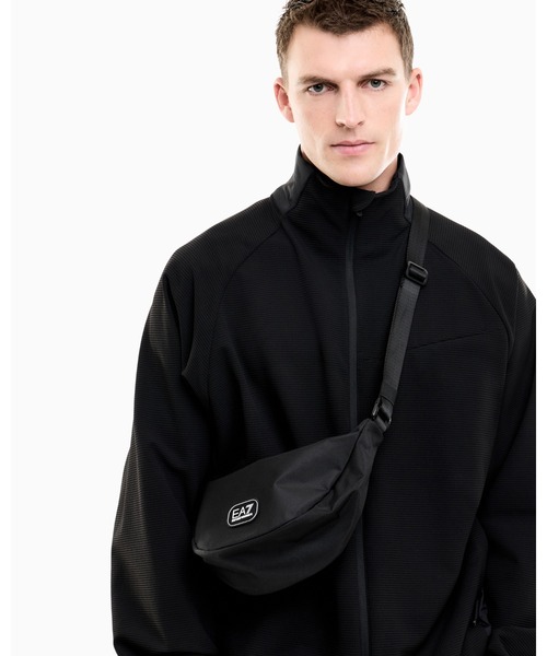 【美品】EA7 Emporio Armani ブラックショルダーバッグ ビジネス EA7 ショルダーバッグ 「オンライン限定」「エンポリオ アルマーニ EA7