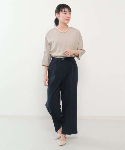 「IKKA LOUNGE」 パンツ L ネイビー レディース_画像5