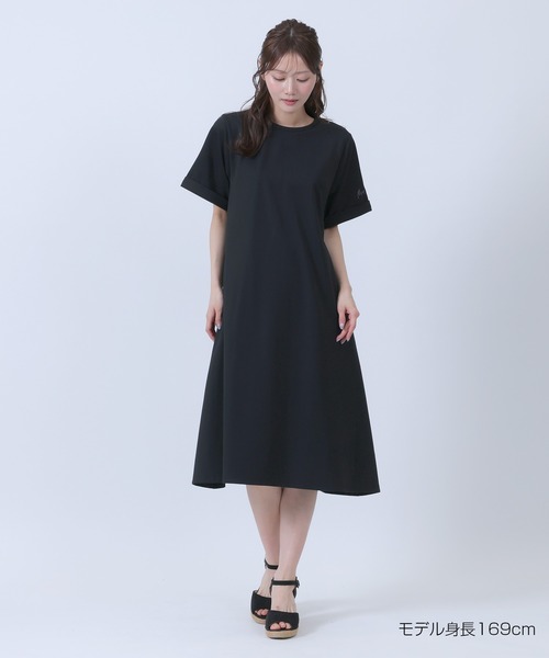 新作新品 MARY QUANT マリークヮント 半袖 ペプラムチュニック黒M MARY QUANT（マリークヮント） ワンピース 半袖 マリークワント バック