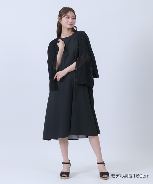 新作新品 MARY QUANT マリークヮント 半袖 ペプラムチュニック黒M MARY QUANT（マリークヮント） ワンピース 半袖 マリークワント バック