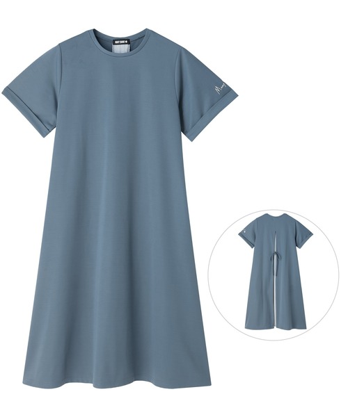 新品◇MARY QUANTオープンバックWカットソー ワンピース　人気完売 MARY QUANT（マリークヮント） ワンピース 半袖 マリークワント バック