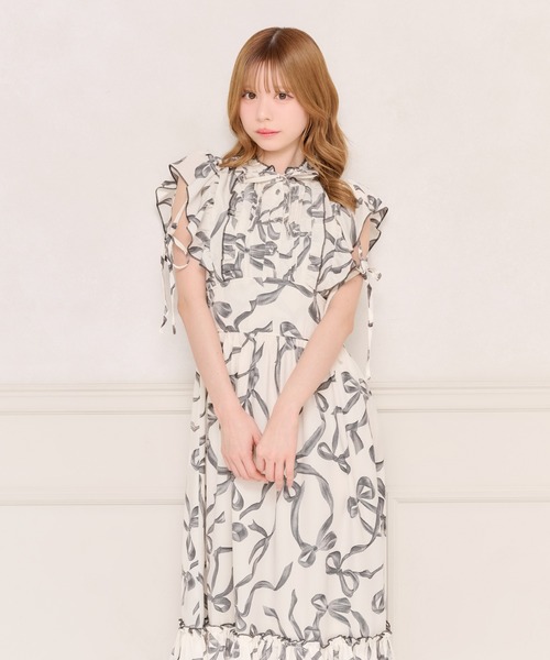 「apres jour」 半袖ワンピース X-LARGE ホワイト系その他 レディース_画像2