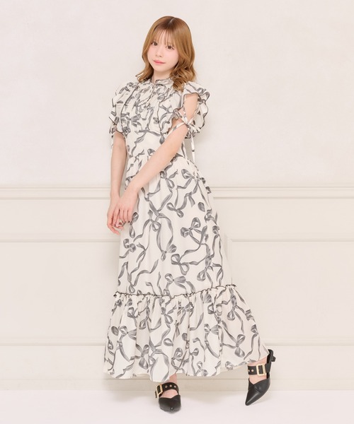 「apres jour」 半袖ワンピース X-LARGE ホワイト系その他 レディース_画像3