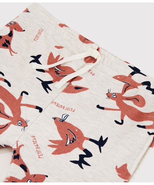 「PETIT BATEAU」 「KIDS」スウェットパンツ 8YEAR グレイッシュベージュ キッズ_画像3