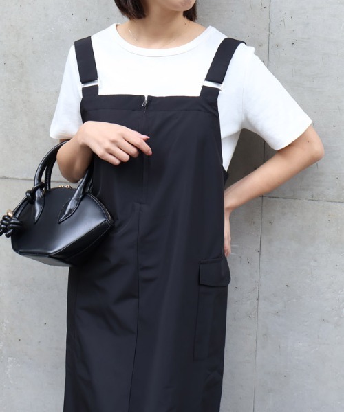 「Pierrot」 サロペットスカート - ブラック レディース_画像3