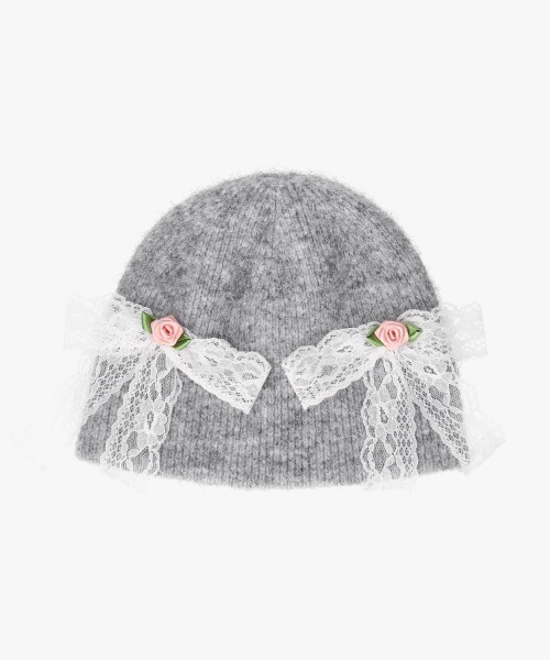 「kaorinomori」 ニットキャップ FREE グレー レディース_画像5
