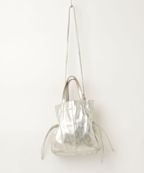 「Omekashi」 トートバッグ ONE SIZE シルバー レディース_画像2