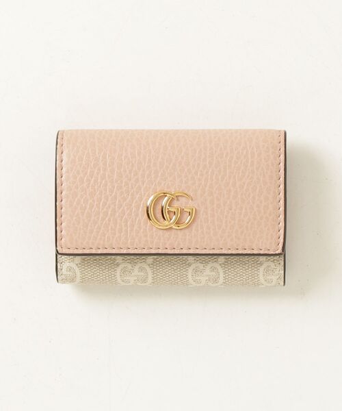GUCCI GGロゴ付きピンクキーケース GUCCI（グッチ） キーケース - ピンク レディース : ZOZOTOWN Yahoo!店