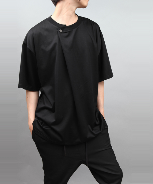 ATO（アトウ） tシャツ DRAPE ROUND-NECK T-SHIRT メンズ : ZOZOTOWN