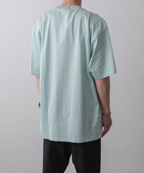 tシャツ DRAPE ROUND-NECK T-SHIRT メンズの画像