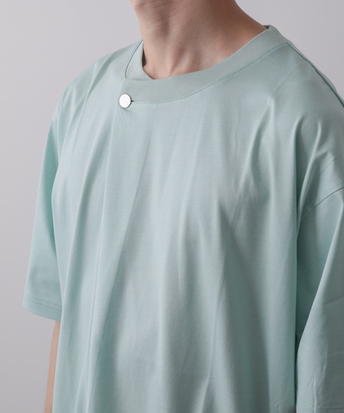 tシャツ DRAPE ROUND-NECK T-SHIRT メンズの画像
