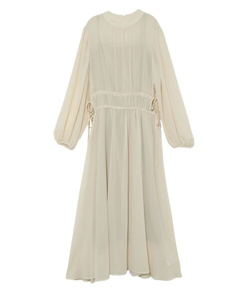 ワンピース ギャザーデザインマキシワンピース