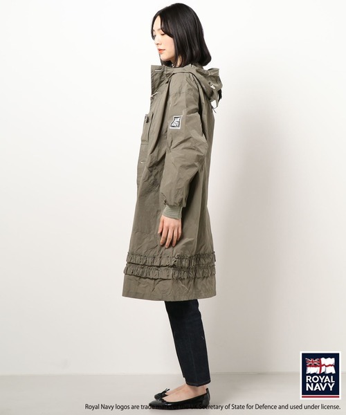 ミックスさ コート モッズコート H.A.K×ROYAL NAVY ナイロンタフタ塩縮ワッシャーフードコート ZOZOTOWN PayPayモール店 - 通販 - PayPayモール をつけた