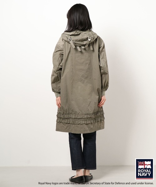 ミックスさ コート モッズコート H.A.K×ROYAL NAVY ナイロンタフタ塩縮ワッシャーフードコート ZOZOTOWN PayPayモール店 - 通販 - PayPayモール をつけた