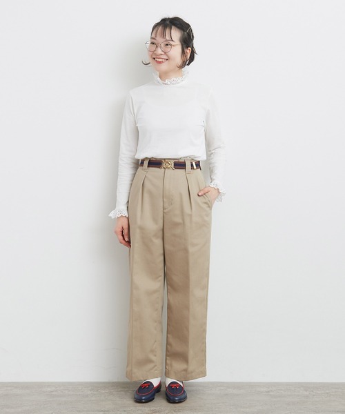 tシャツ 30/-天竺 コットンレースインナー レディース Dot＆Stripes CHILD WOMAN tシャツ 30/-天竺 コットンレース