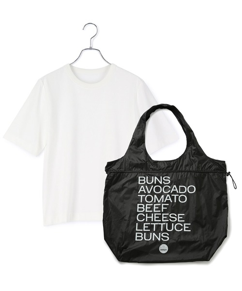 ADAM ET ROPE'（アダムエロペ） tシャツ 半袖 「サステナブル」バッグ