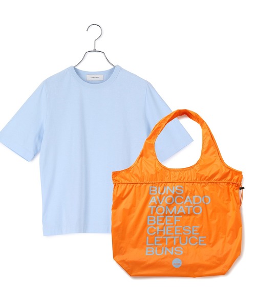 ADAM ET ROPE'（アダムエロペ） tシャツ 半袖 「サステナブル」バッグ
