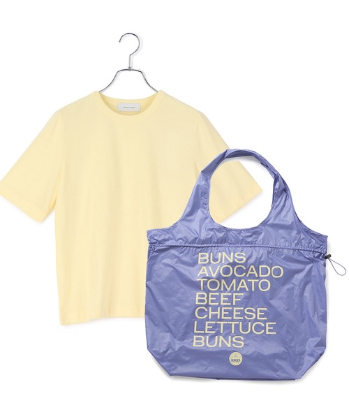 ADAM ET ROPE'（アダムエロペ） tシャツ 半袖 「サステナブル」バッグ