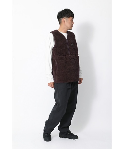 snow peak ベスト ジレ Wool Fleece Vest メンズ : ZOZOTOWN