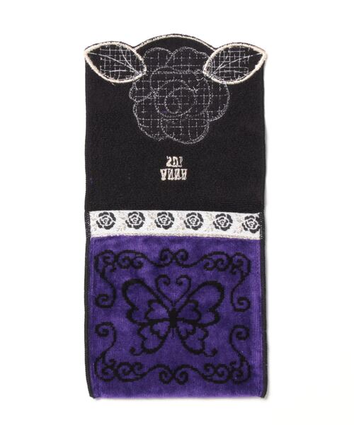 ANNA SUI（アナスイ） ハンカチ ローズアップリケ ポケットタオル