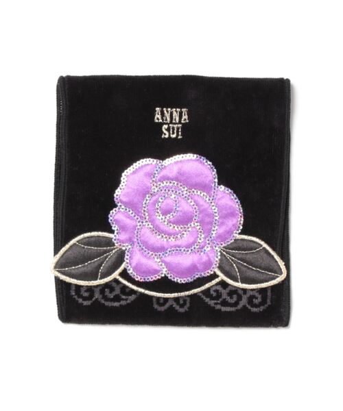 ANNA SUI（アナスイ） ハンカチ ローズアップリケ ポケットタオル