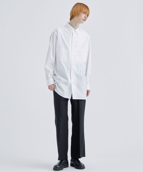 ETHOSENS(エトセンス) Rhombus slacks スラックス ETHOSENS(エトセンス) Rhombus slacks ベージュ ウール生地を使用した