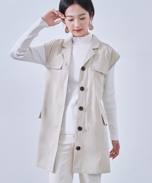 ☆希少☆  レディースベスト ホワイト On One's Own ベスト ジレ ユーティリティマスターベスト・ミリタリー