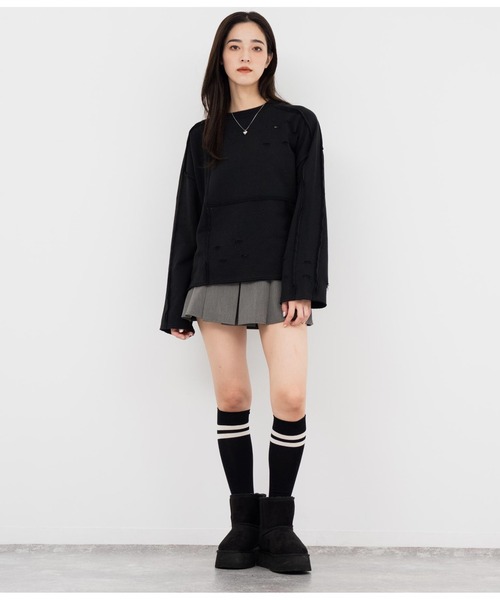 ANAP（アナップ） トレーナー スウェット アウトシームダメージ裏毛 