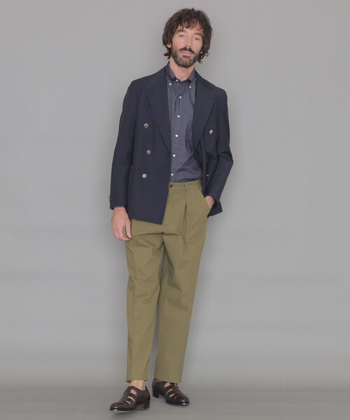 ジャケット テーラードジャケット 「DORMEUIL/ドーメル」「SUPER LITE TONIK」ダブルブレステッドブレザー メンズの画像
