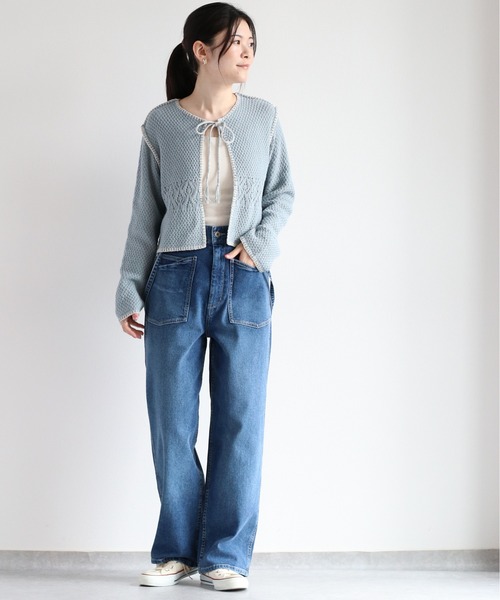 cavane — 「 emic:etic 」 Suspenders pants / linen100