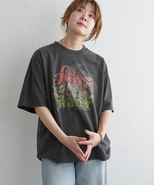notch. tシャツ ピグメントキャラクターTシャツ レディース : ZOZOTOWN