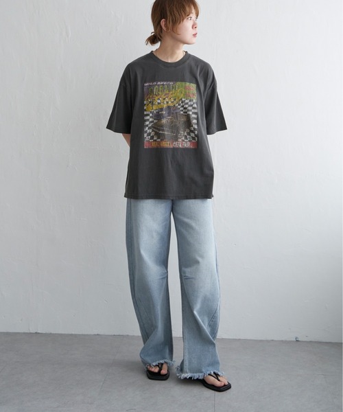 【GALLERY DEPT.】レタッチ シンディ レディース Tシャツ GALLERYDEPT.☆関税込☆レタッチ シンディ ホワイト 半袖Tシャツ