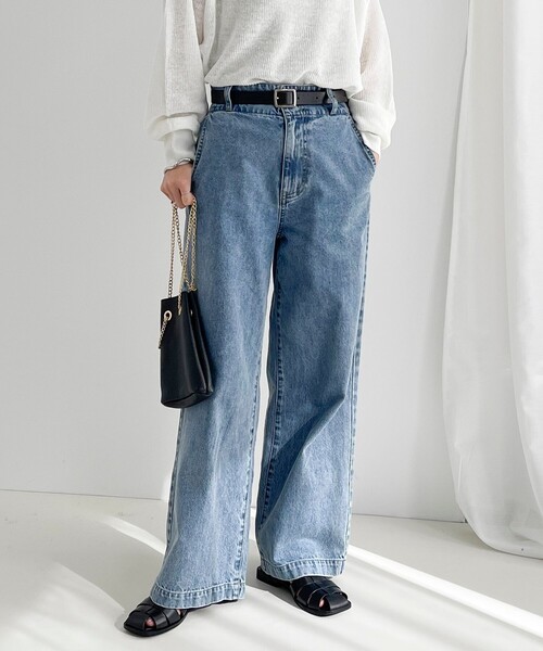 fredy emue カットオフセミフレアデニムパンツ 38 【タグ付き未使用】 fredy emue ジーンズ デニム デニムパンツ カットオフセミフレア