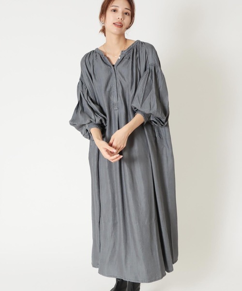 Healthy denim（ヘルシーデニム） ワンピース ボリュームマキシ