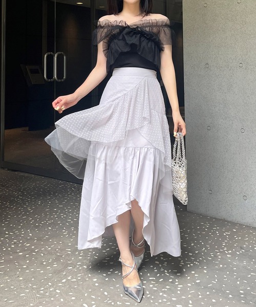 ROYAL PARTY（ロイヤルパーティー） tシャツ 3wayフリルベアトップス 