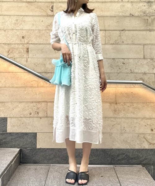 LOVELESS ワンピース カットジャカードシアーワンピース