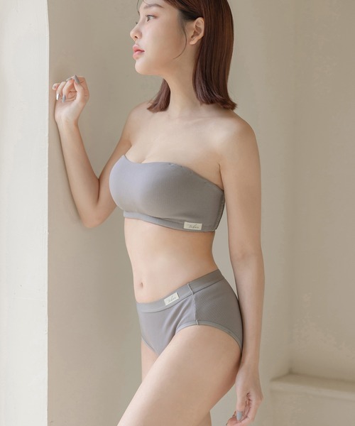 tu-hacci ブラジャー ズレずに盛れる！2wayリブストラップレス