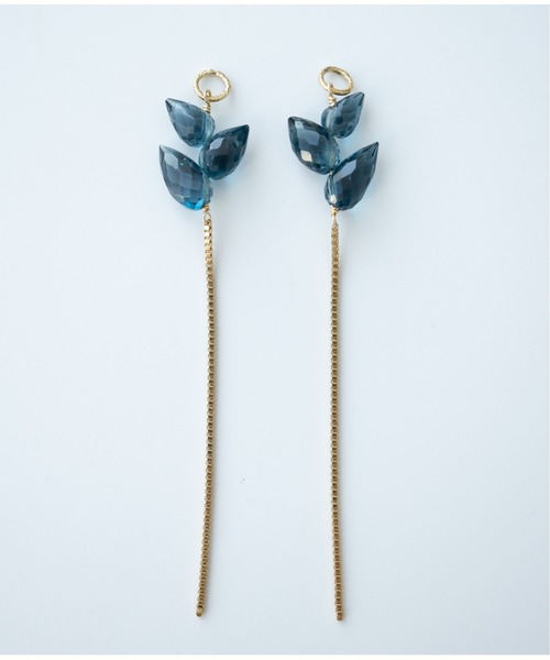 14kgf　サファイアのキラキラチャーム 14kgfサファイアのキラキラチャーム